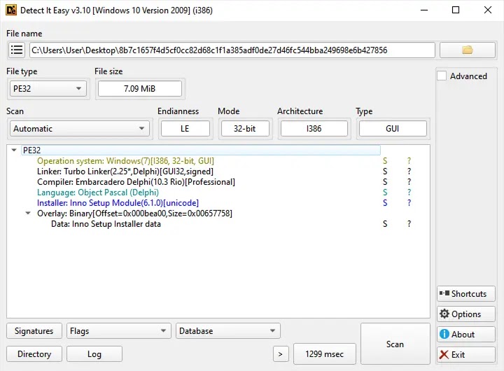Πρόγραμμα εγκατάστασης CastleLoader (Πηγή - Any.Run)